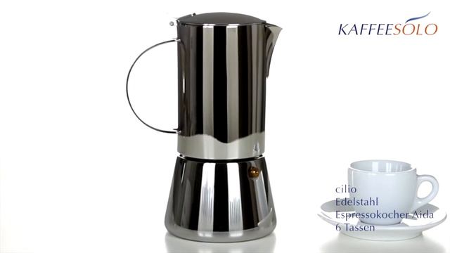 cilio Edelstahl Espressokocher Aida 6 Tassen смотреть онлайн