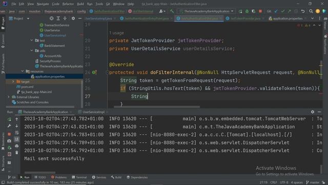 Securing A banking Application. Securing REST APIs in Spring boot. смотреть онлайн