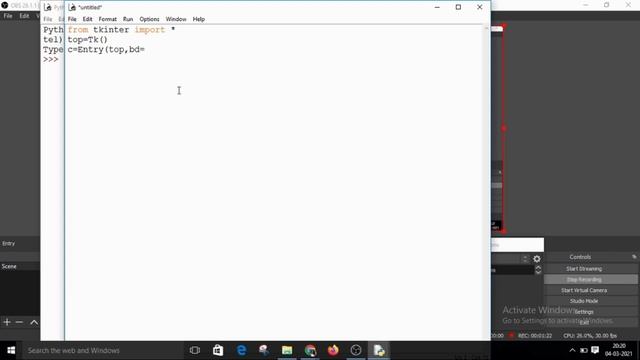 Entry Widget in Python смотреть онлайн