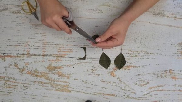 Листья для цветов \\ Простые веточки зелени DIY Mellas