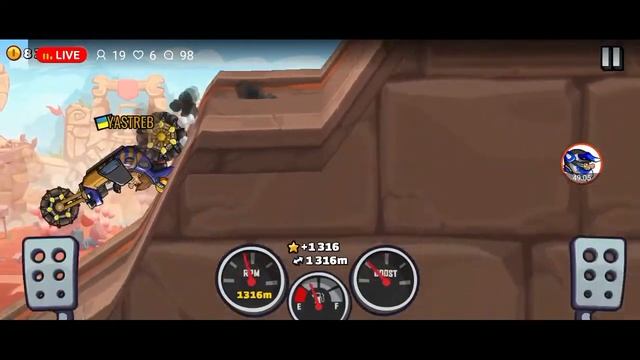 HCR2: Открытие карты арена Каньон. #хиллклимбрейсинг2 #стрим #приключения