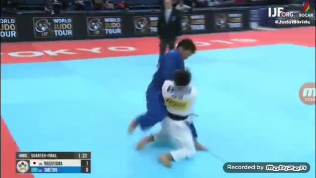 R.Nagayama(JPN) VS Y.Smetov(KAZ) TOKYO 2019 World judo championship .(Quarter Final) смотреть онлайн