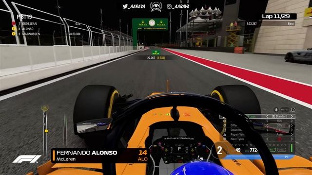 F1 2018 Season Mod CAREER Part 2: Bahrain | McLaren-Renault смотреть онлайн