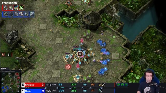 Clem's shameless Cheese vs his new teammate! StarCraft 2 смотреть онлайн
