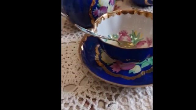 Чайный сервиз "Красавица" Дулево от моих зрителей и декор на моем столе. смотреть онлайн