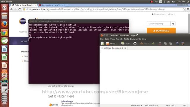 Ubuntu 14.04 - How to Install Latest Eclipse, add to Dash, Launcher and Desktop смотреть онлайн