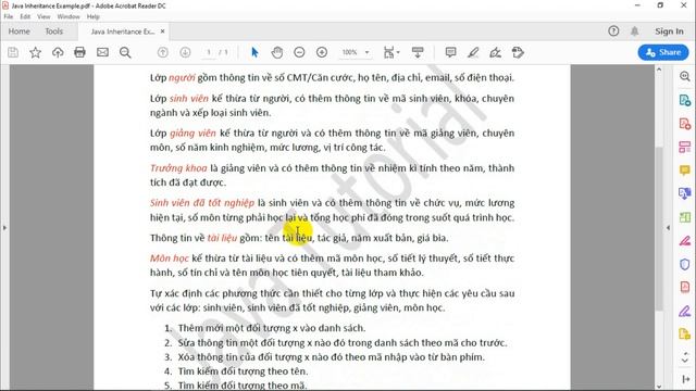 Bài tập thực hành Java: Phần kế thừa смотреть онлайн