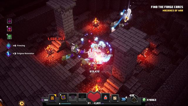 Minecraft Dungeons Shadow Reaper Ninja Turtle Build Apoc+25 Fiery Forge смотреть онлайн