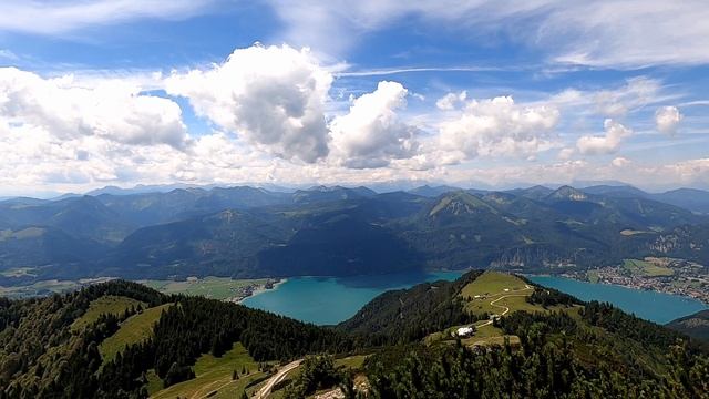 Гора Шафберг в Австрии/Зальцкаммергут/Санкт Вольфганг/ путешествие лето 2020 смотреть онлайн