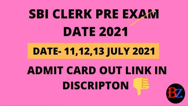 #SBICLERKPREADMITCARD #BANKINGZONE SBI CLERK EXAM DATE 2021 смотреть онлайн