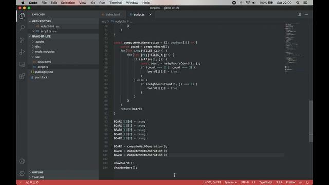 Implement Game of Life in TypeScript/JavaScript! смотреть онлайн