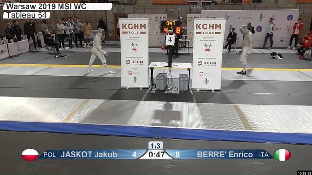2019 163 T64 21 M S Individual Warsaw POL WC BLUE BERRE‘ ITA vs JASKOT POL смотреть онлайн