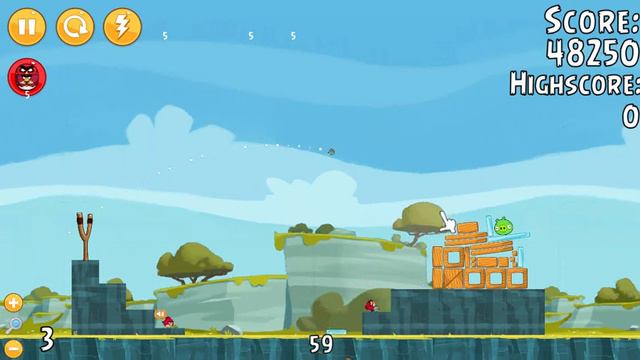 Angry Birds Slingshot Frenzy: Familiar Territory Level 4 смотреть онлайн
