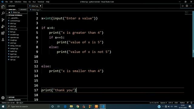 Nested If-Else in Python #21 || Python Tutorials for Absolute Beginners || || Jeevan Upreti || смотреть онлайн