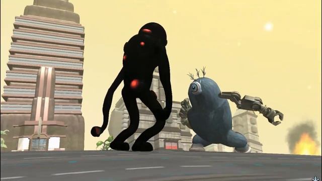 Robot Probe vs Giant With Red Dots | Cartoon vs Horror [S2E1] | SPORE смотреть онлайн