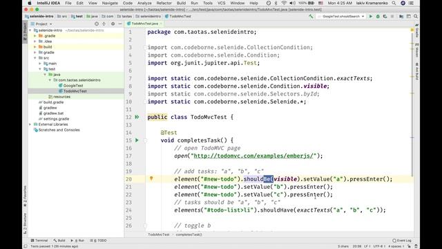 Введение в Selenide - Часть 2. Selenide в действии