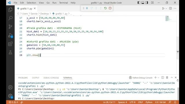 17 Python Vairāku grafiku savienošana vienā attēlā смотреть онлайн