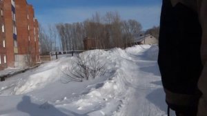 Снегоход тайга с двигателем от матиза( первый выезд )