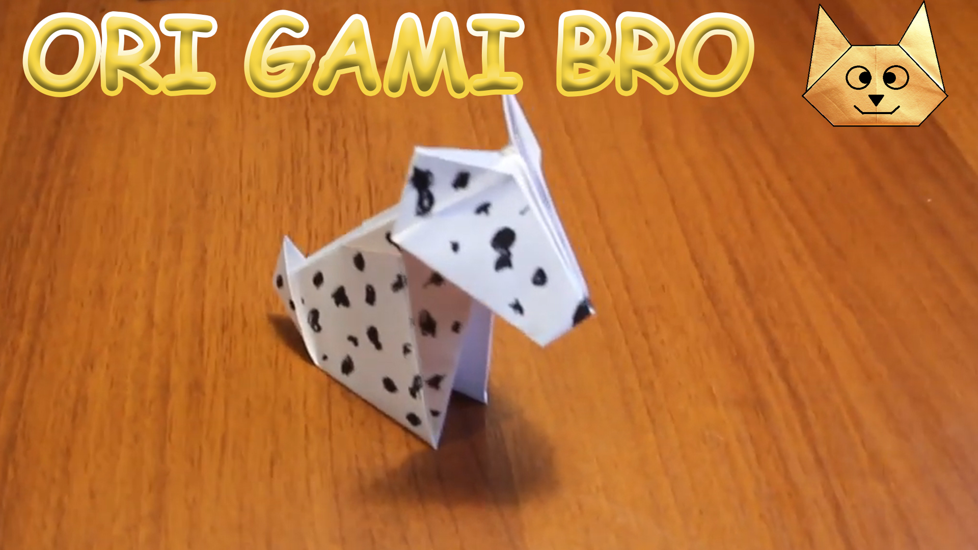 Как сделать собаку из бумаги. смотреть онлайн