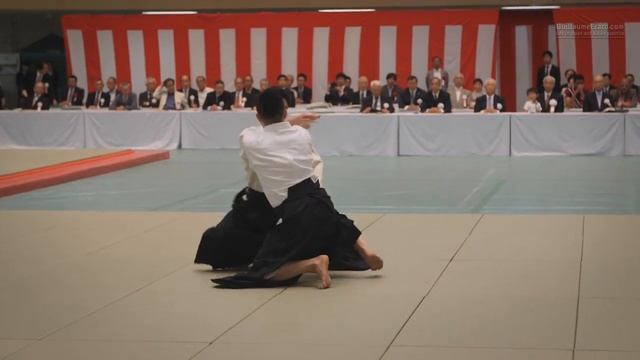 55-я Всеяпонская демонстрация айкидо (2017). (Хомбу Додзё-тё) Мицутеру Уэсиба