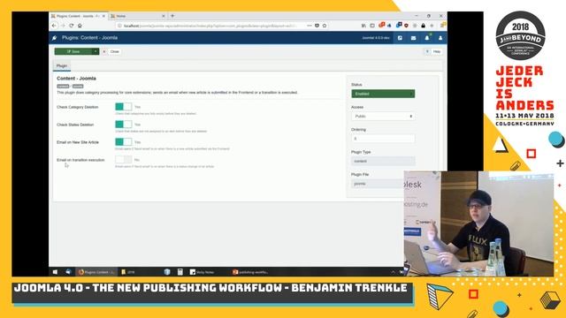 JAB18 - Joomla! 4.0 - The new publishing workflow смотреть онлайн