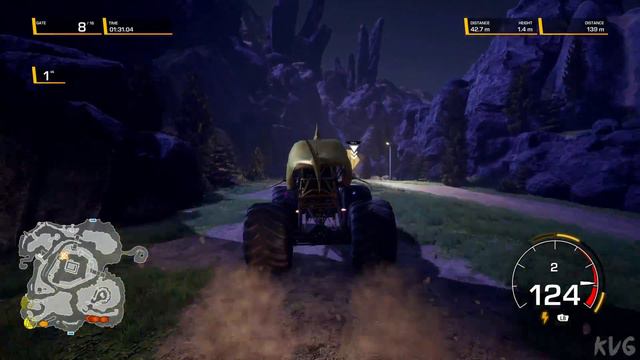 Monster Jam Steel Titans 2 - Megalodon Gold - Gameplay (PC UHD) [4K60FPS] смотреть онлайн