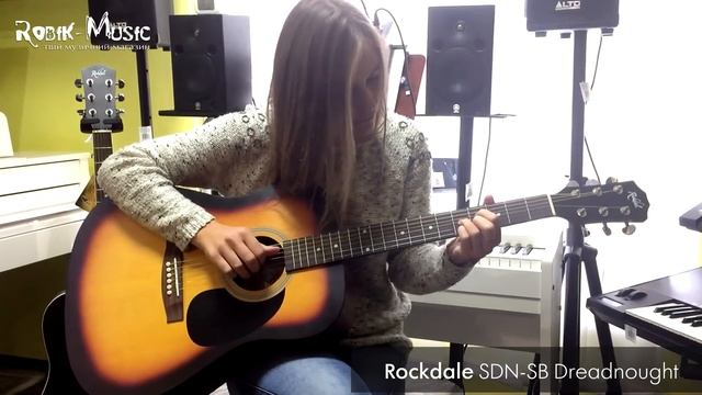 Акустична гітара Rockdale SDN SB Dreadnought (Рокдейл) смотреть онлайн