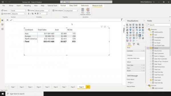 Переменные в DAX, ошибки (Variables)