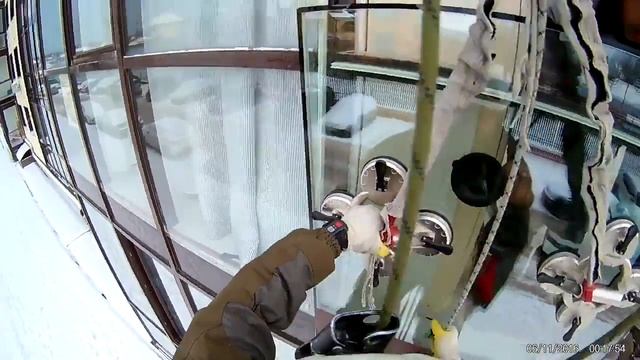 Замена холодного остекления без изменения фасада здания на Denprofmontazh ru