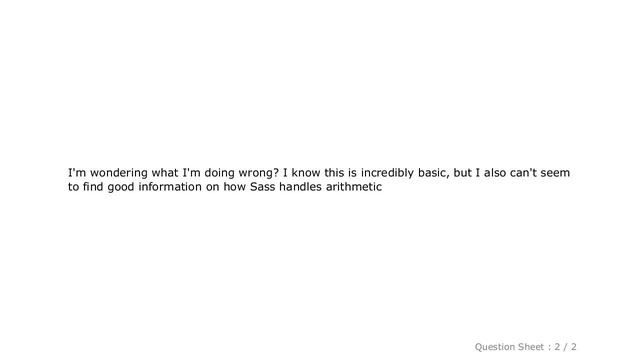 CSS : Sass is concatenating instead of adding? смотреть онлайн