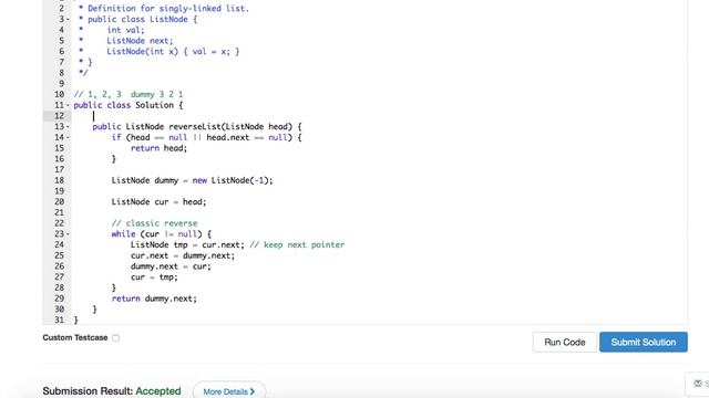 Baozi Training Leetcode 206 solution: Reverse linked list смотреть онлайн