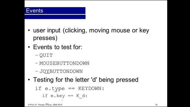 PyGame 05-06: User Input смотреть онлайн