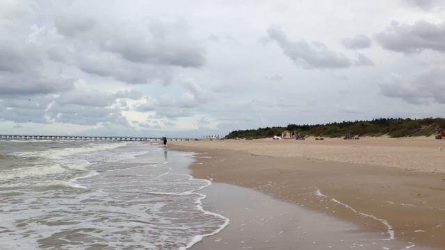 Балтийское море в августе. Паланга. смотреть онлайн