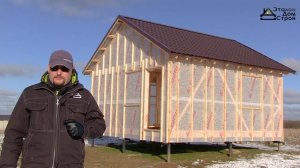 Каркас Бани 6Х6. Строительство Каркасных Домов Ярославль