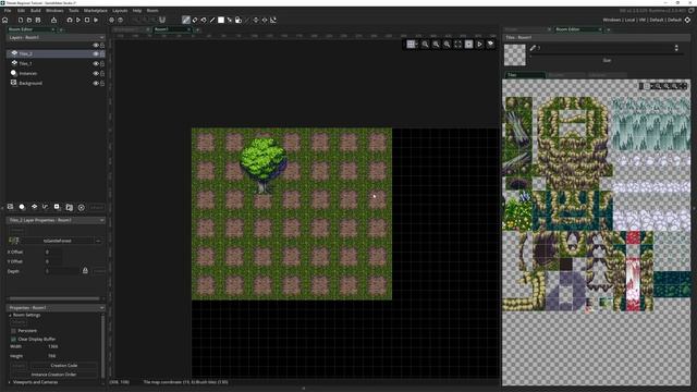 GameMaker Studio 2.3 - How to Create and Use Tile Sets + Auto Tiling смотреть онлайн