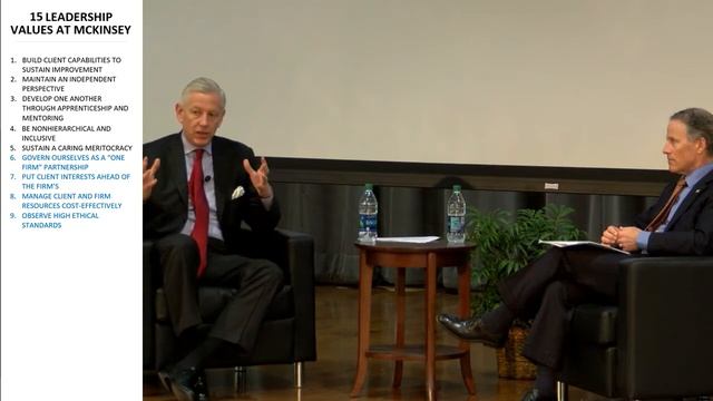 15 LEADERSHIP VALUES AT MCKINSEY via Dominic Barton смотреть онлайн