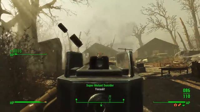 TRAVERSING THE GLOWING SEA | Getting the Auto Railway Rifle | Raider Power Armor | смотреть онлайн