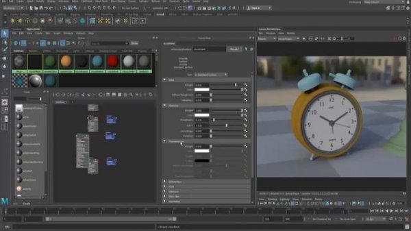 6. Maya для начинающих. Редактор материалов Hypershade в Autodesk Maya.