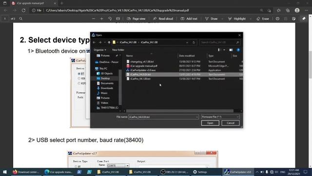 Vgate iCar Pro Firmware Update / Upgrade смотреть онлайн