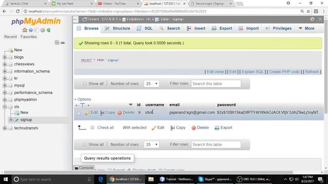 PHP & MySql Tutorial |  Secure Signup & Login