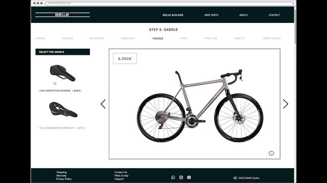 Figma Desktop Prototype Belle Bike Builder 01 смотреть онлайн
