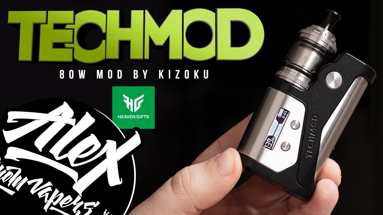КРЫШКА БОЛЬ L TECHMOD 80W By KIZOKU L Alex VapersMD Review