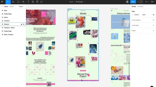 XK Studio - Презентация редизайна сайта агентства [Школа дизайна UPROCK] смотреть онлайн