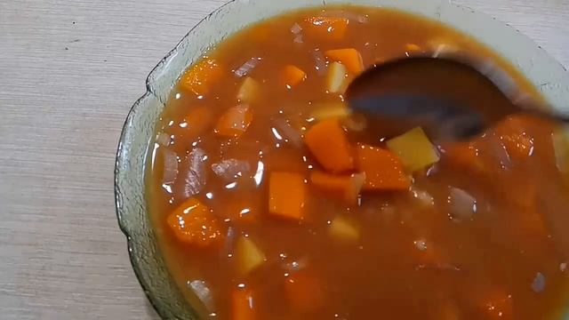 Корейский суп с тыквой и соевой пастой?? смотреть онлайн