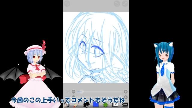 青猫のお絵描き動画～線画ができるまで～【ゆっくり実況】 смотреть онлайн