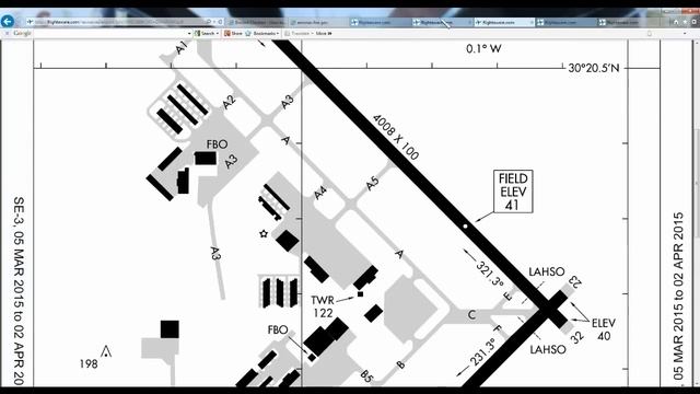 Flight Simulator, Reading Charts Tutorial. Airport Diagrams