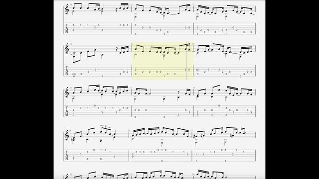 一人之境(林家謙)fingerstyle Guitar Tab