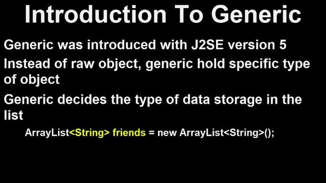 Generics in Java(Introduction) смотреть онлайн