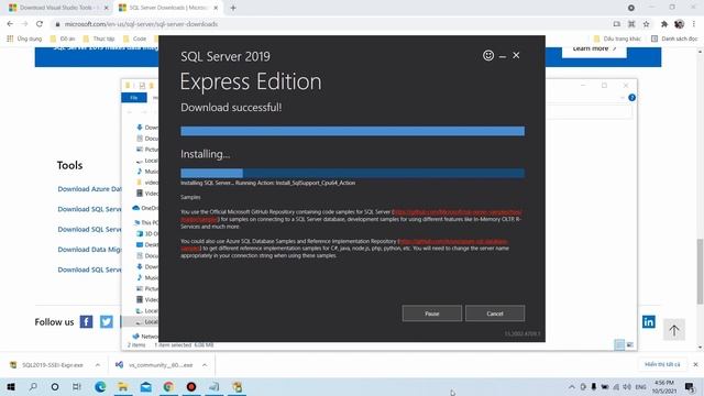Hướng dẫn chi tiết cài đặt Visual studio 2019 và SQL Server 2019 смотреть онлайн