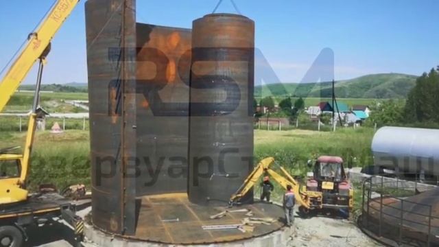 Монтаж резервуара в г. Горно-Алтайск смотреть онлайн
